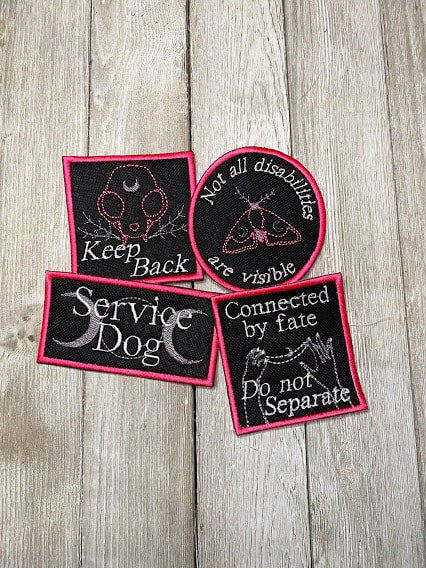 Cute service sales dog patches