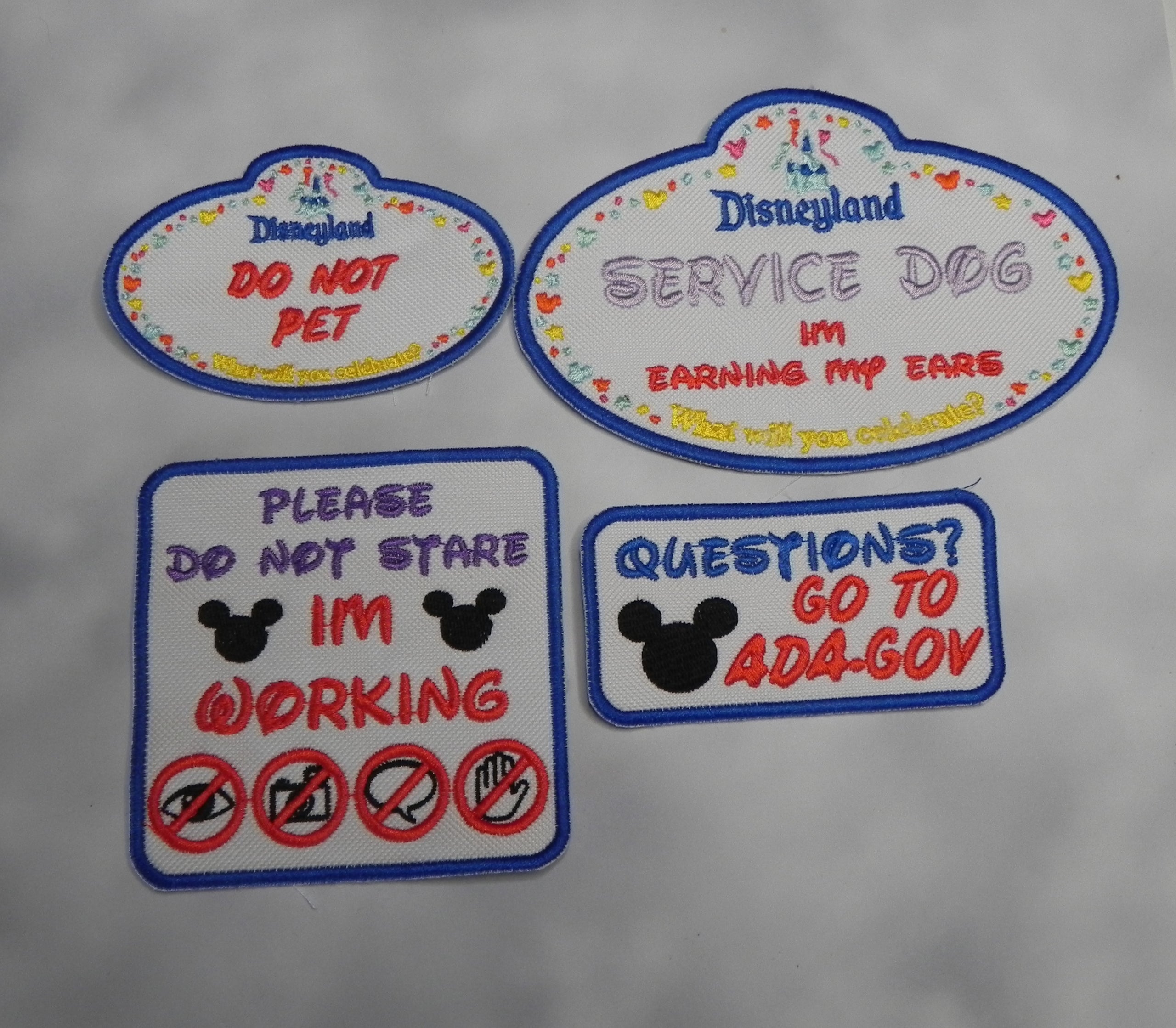 Disney service dog patches hotsell