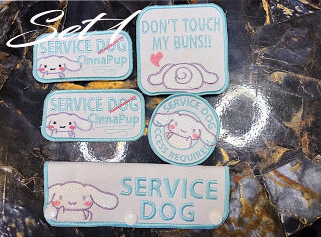 Cute service dog patches top