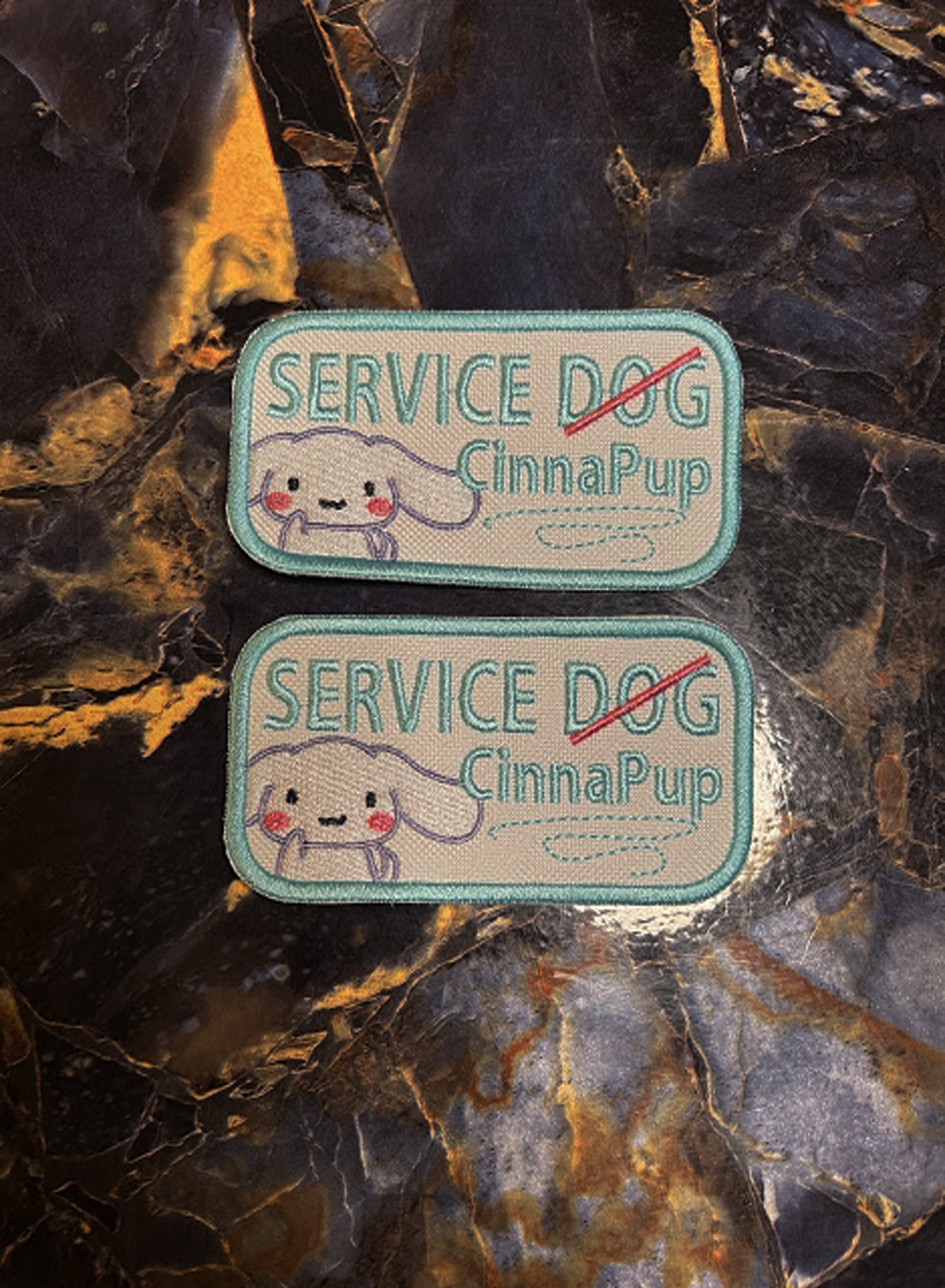 PREMADE Service Dog Cinna Themed Patch Set Katelyn Morin